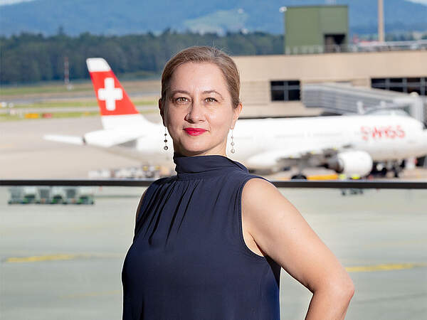 Bild von Sandrine Nicolic am Flughafen